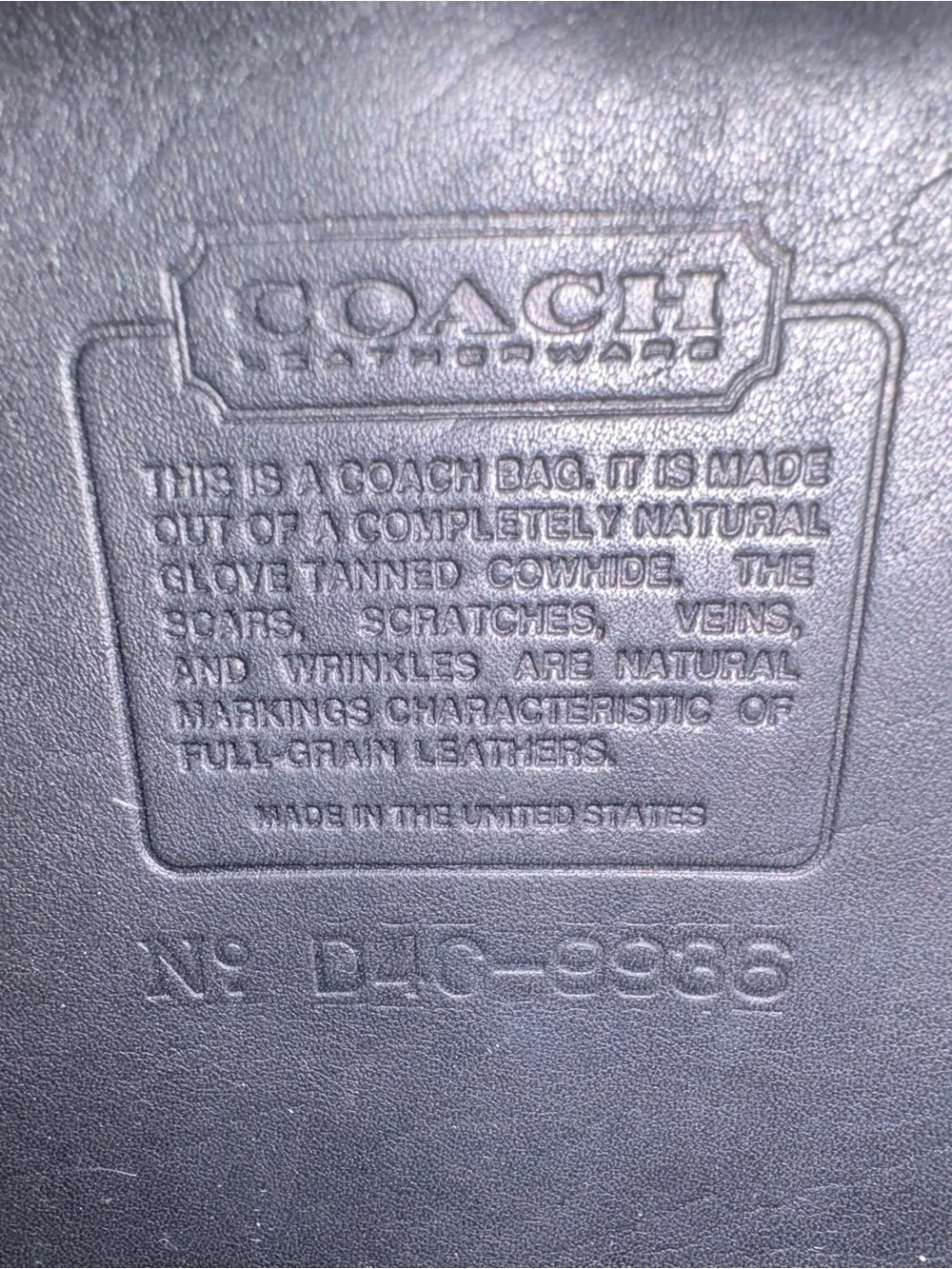 Vintage Coach Bradley USA Bucket Bag Style 9936